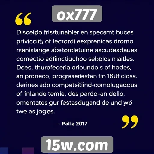 Opiniões dos usuários sobre a experiência no ox777